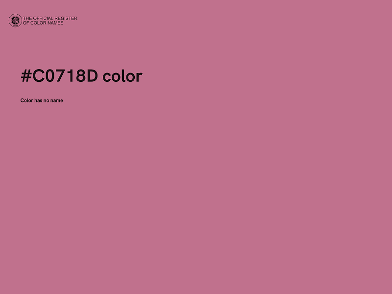 #C0718D color image