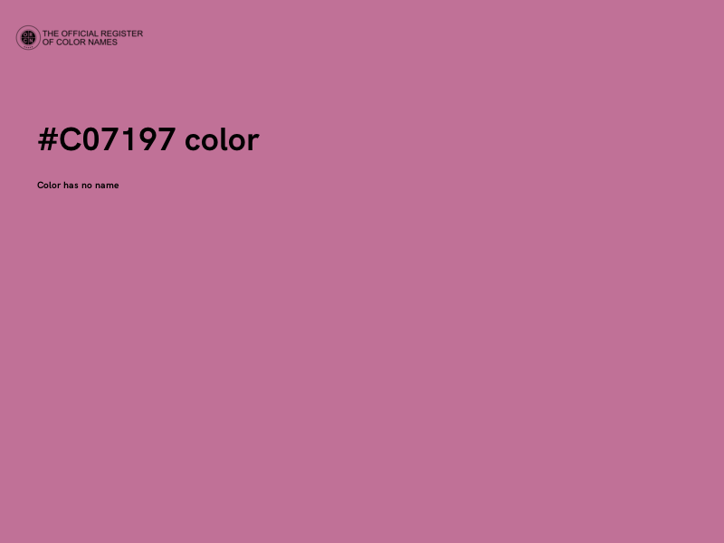 #C07197 color image