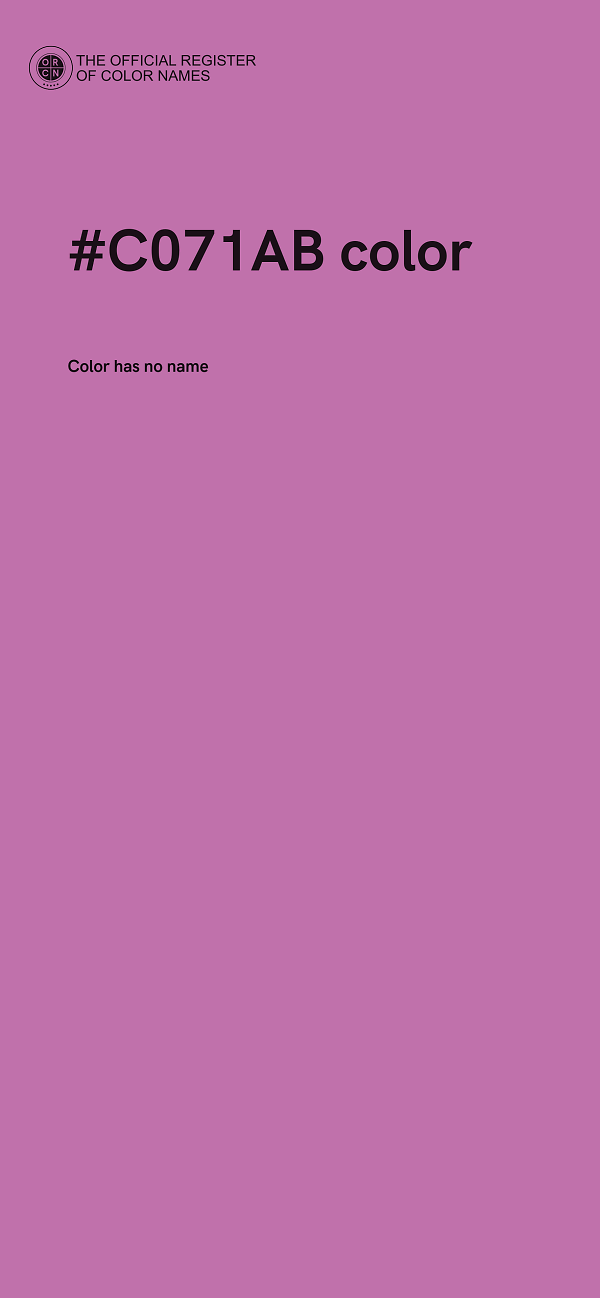 #C071AB color image