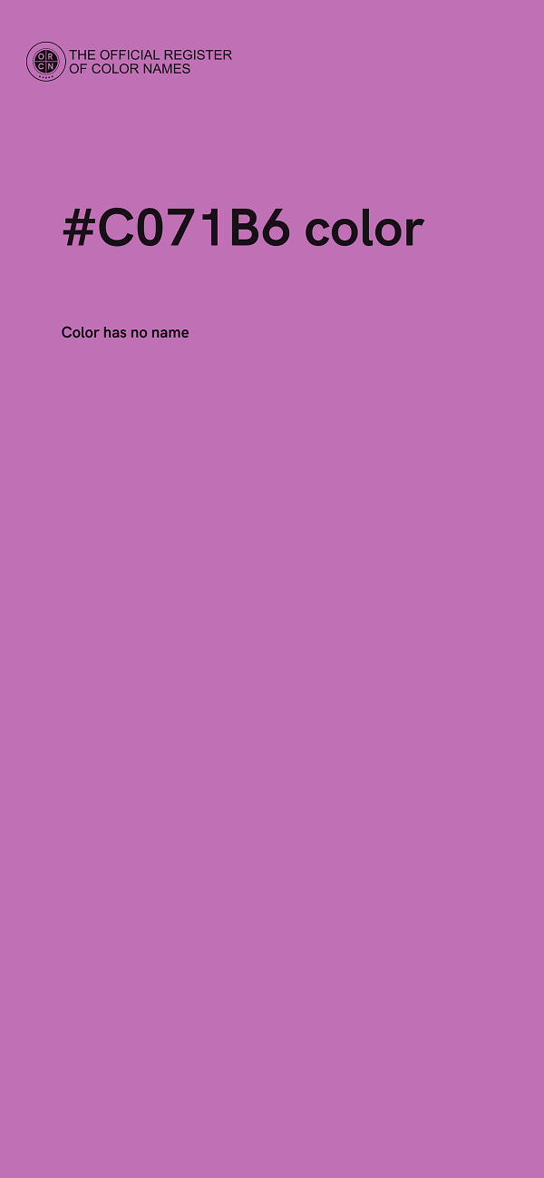 #C071B6 color image