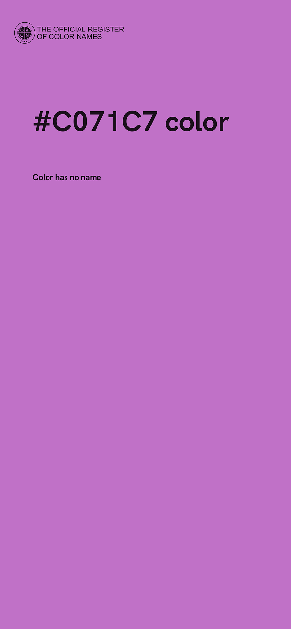 #C071C7 color image
