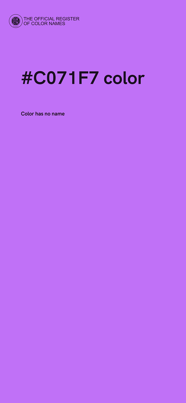 #C071F7 color image