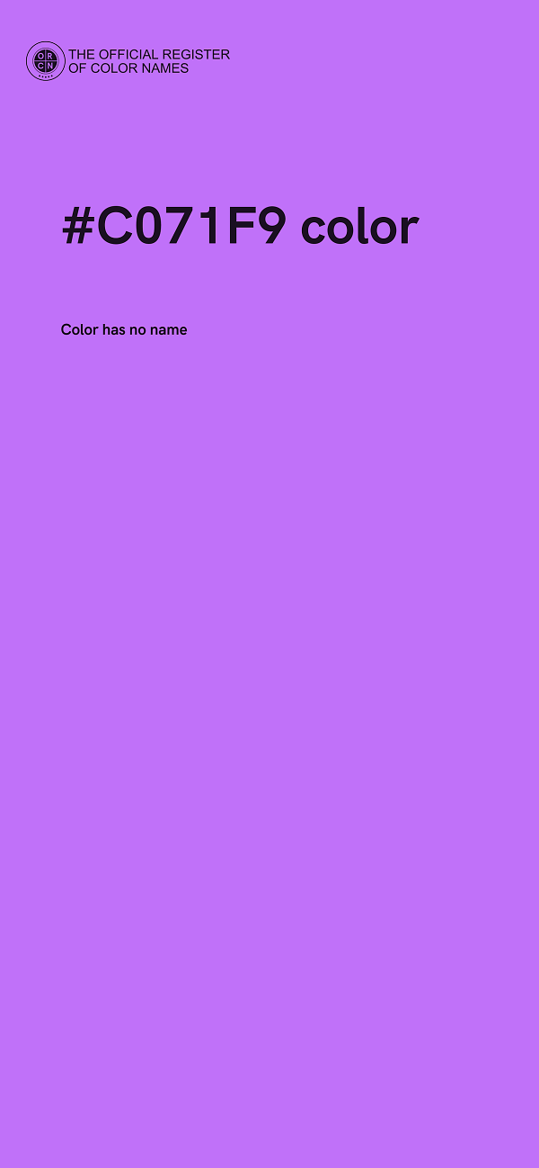 #C071F9 color image