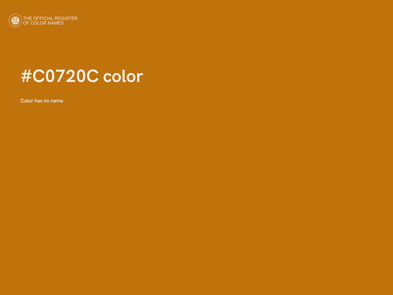 #C0720C color image