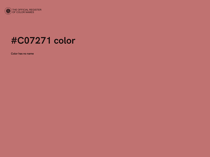 #C07271 color image