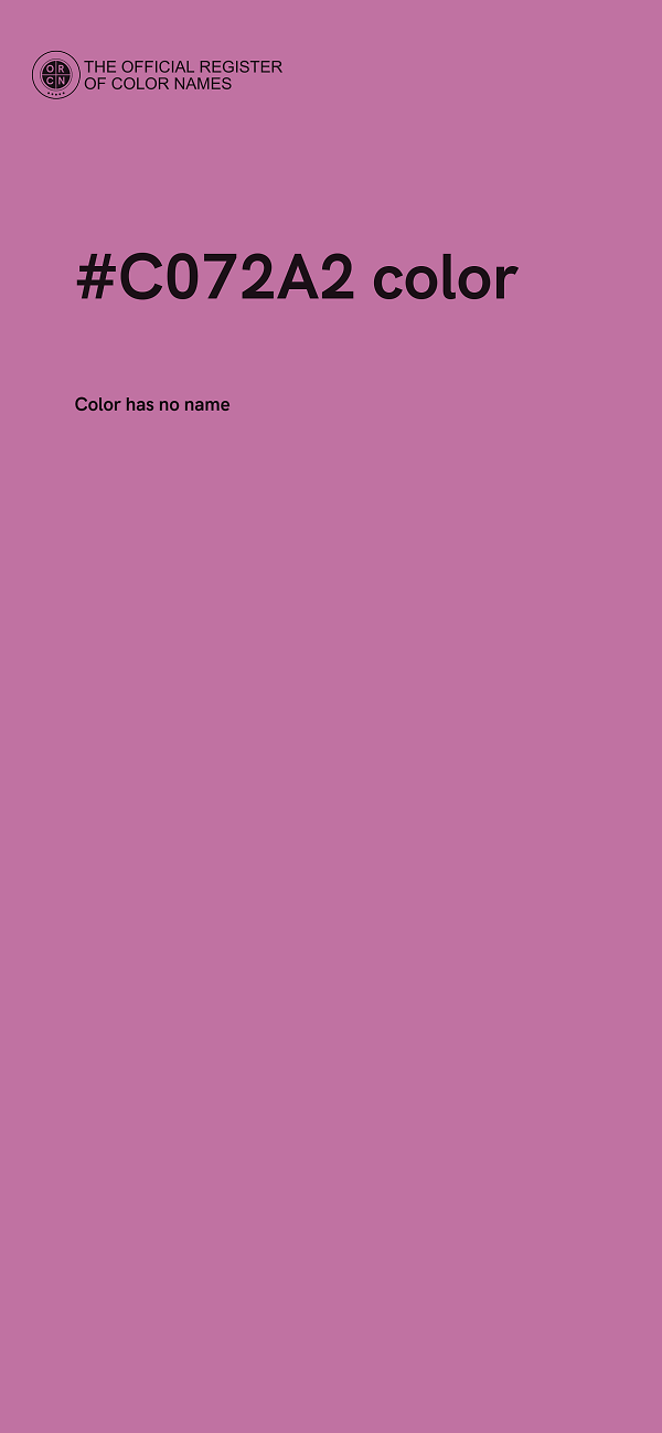 #C072A2 color image