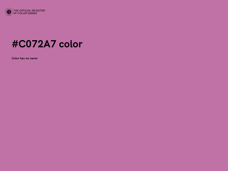 #C072A7 color image