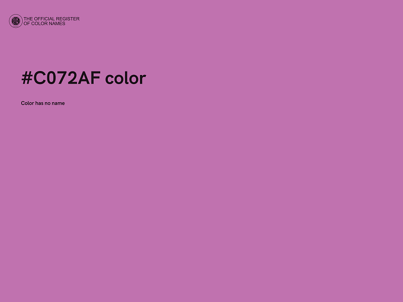 #C072AF color image