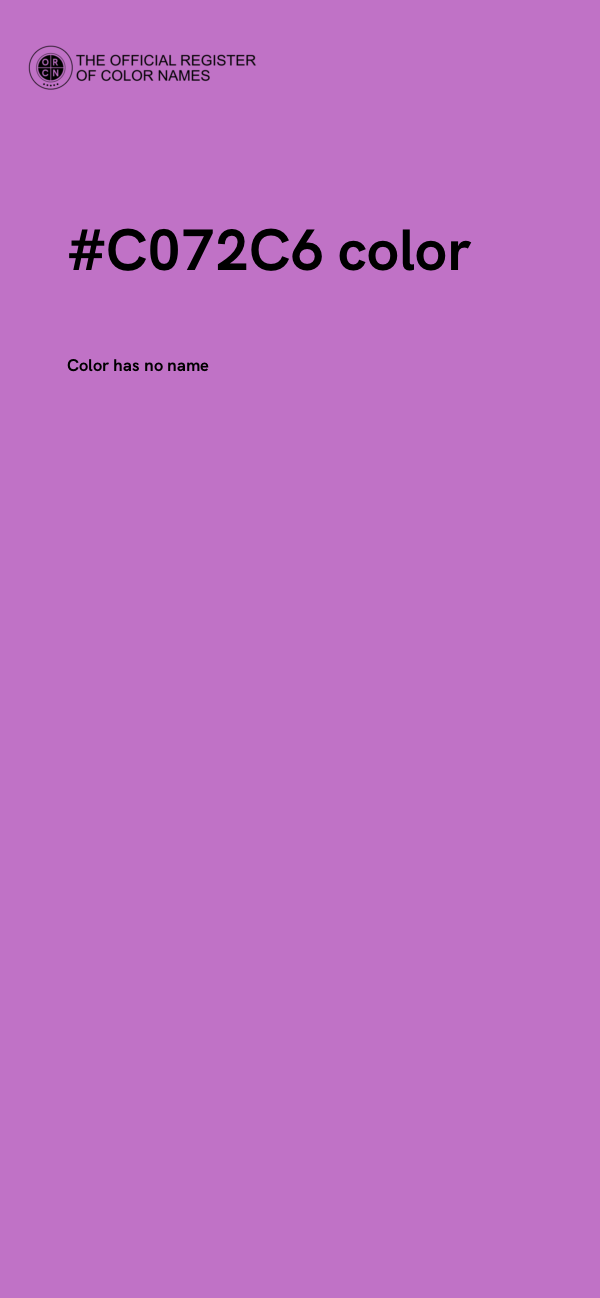 #C072C6 color image