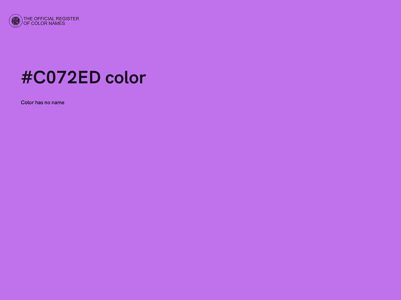 #C072ED color image