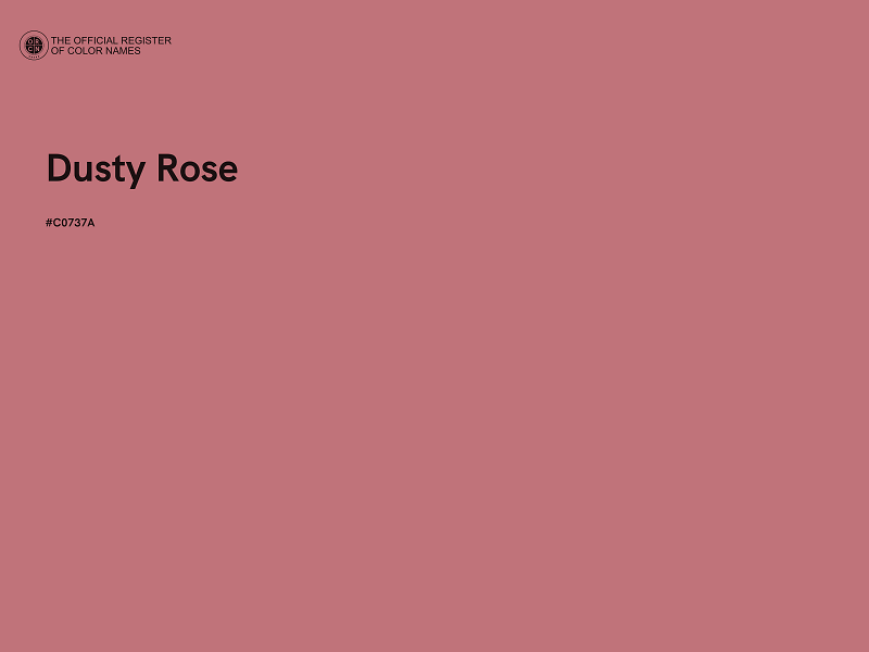 #C0737A - Dusty Rose color image