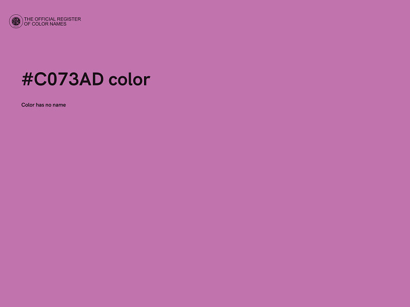 #C073AD color image