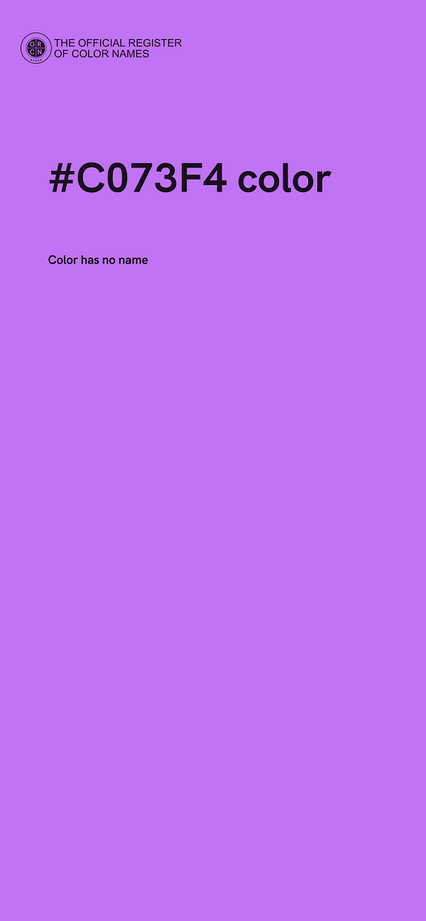 #C073F4 color image