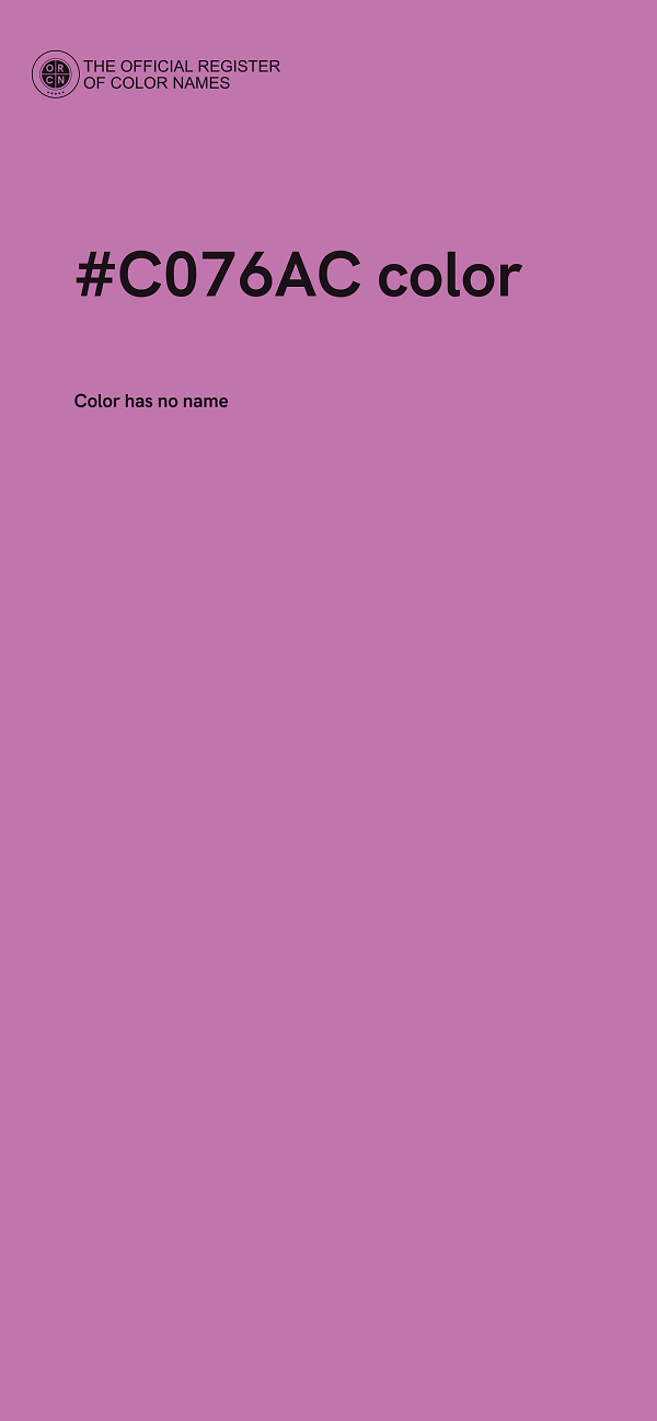 #C076AC color image