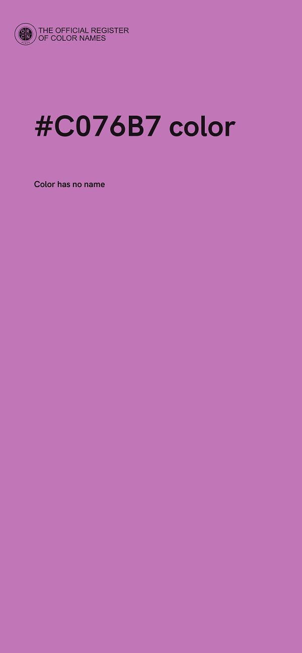 #C076B7 color image