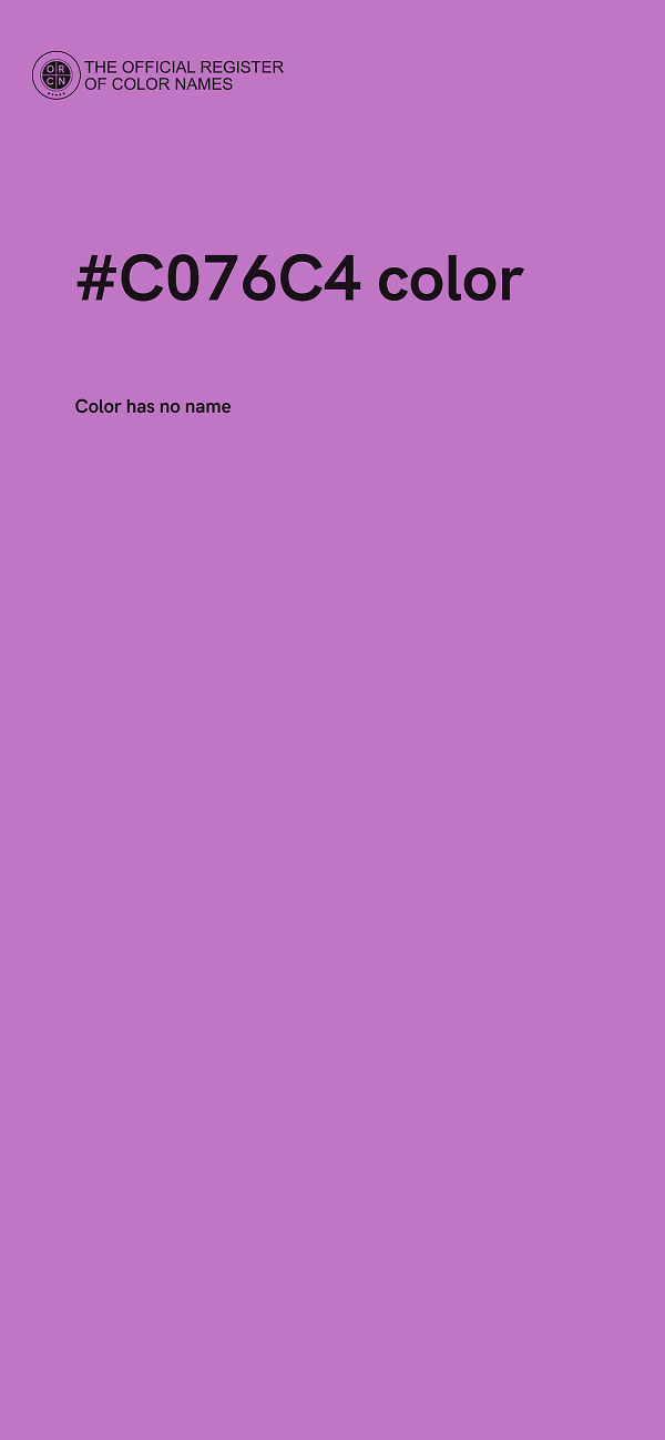 #C076C4 color image