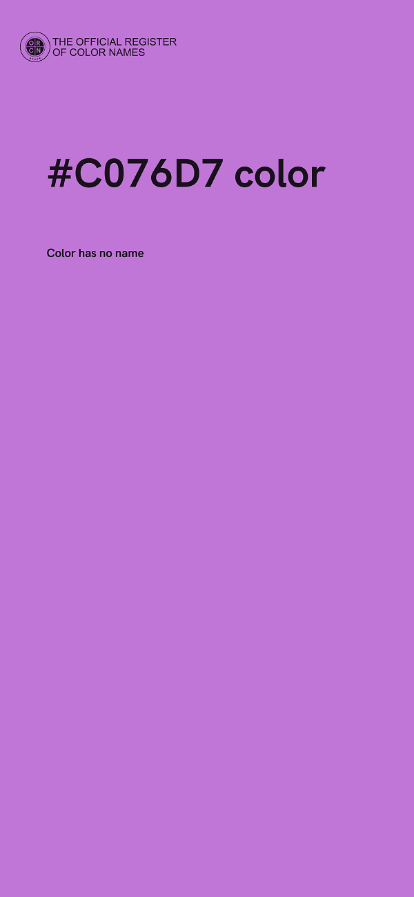 #C076D7 color image