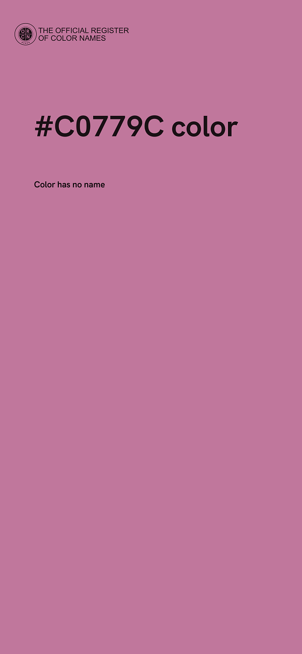 #C0779C color image