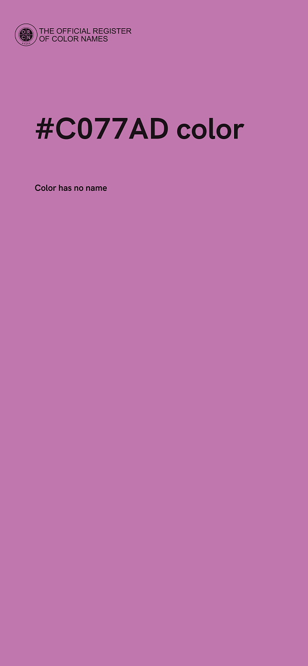 #C077AD color image
