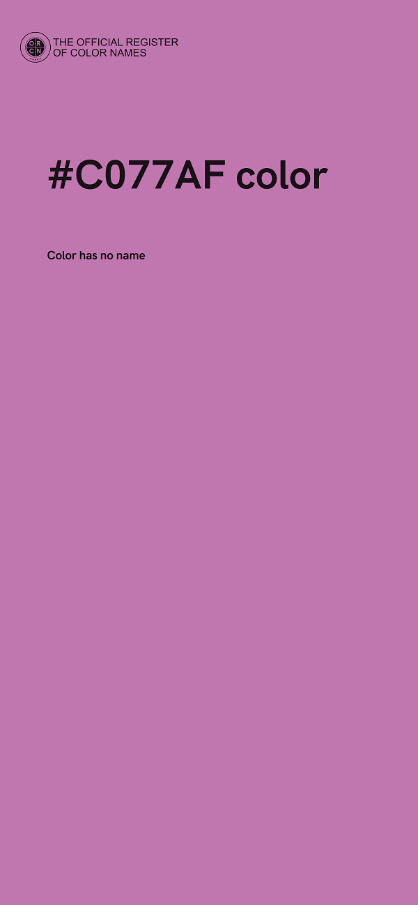 #C077AF color image