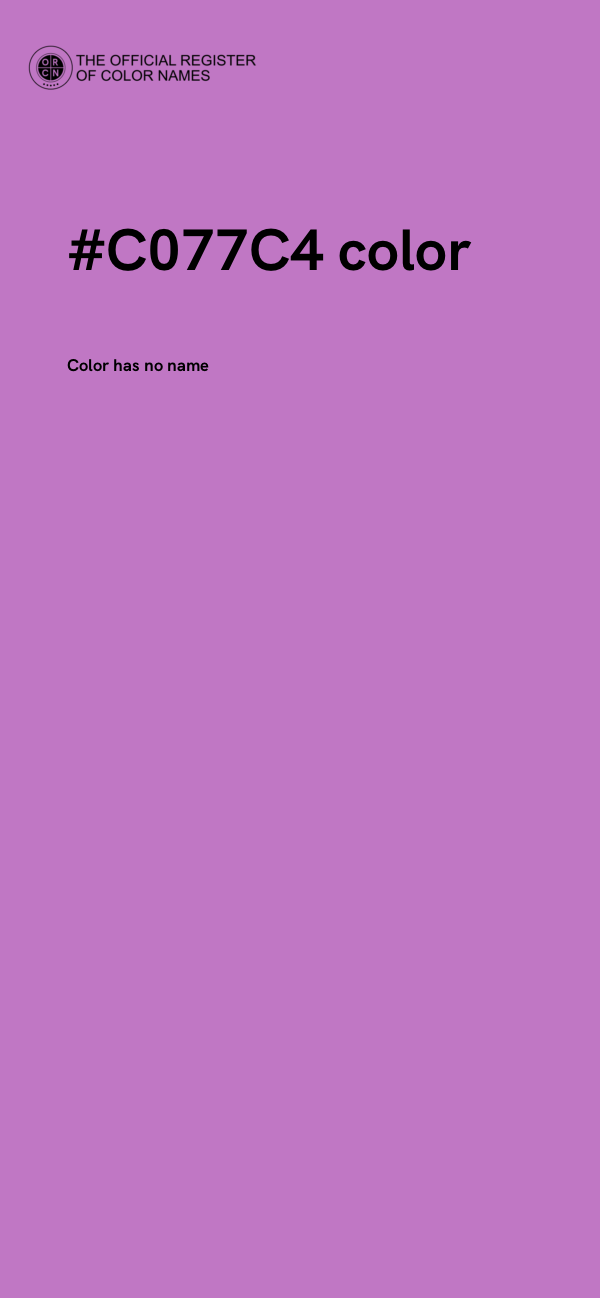 #C077C4 color image