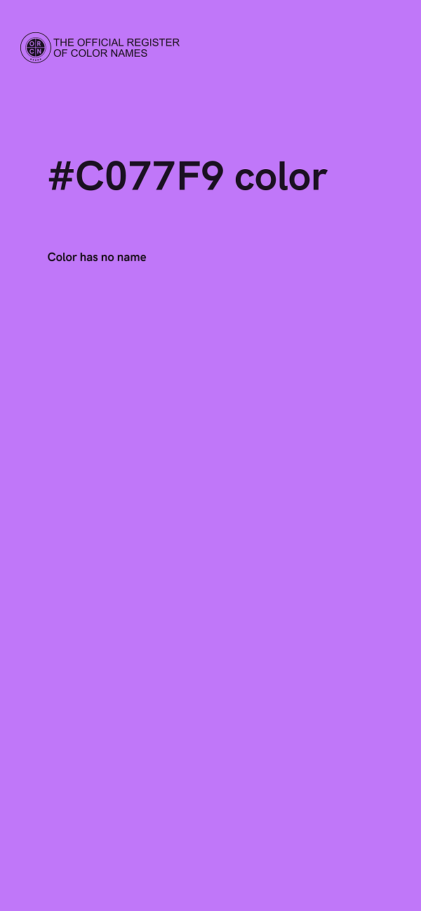 #C077F9 color image