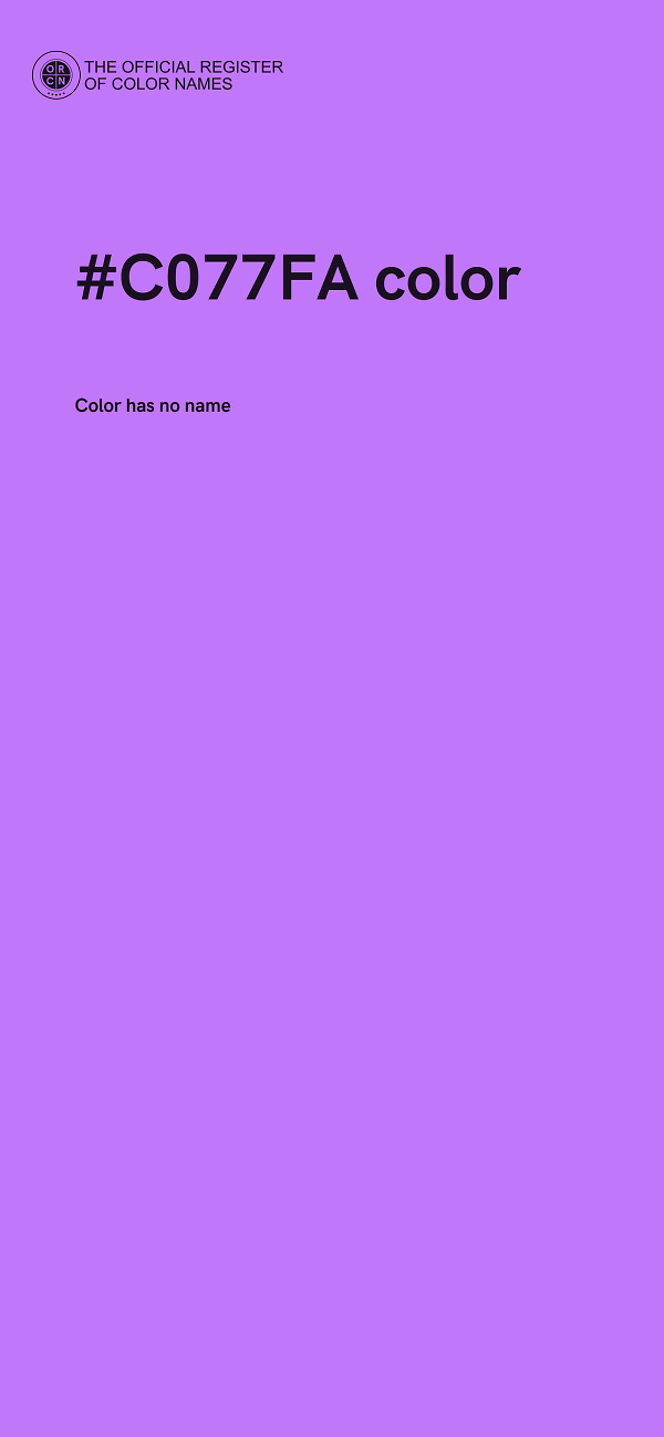 #C077FA color image