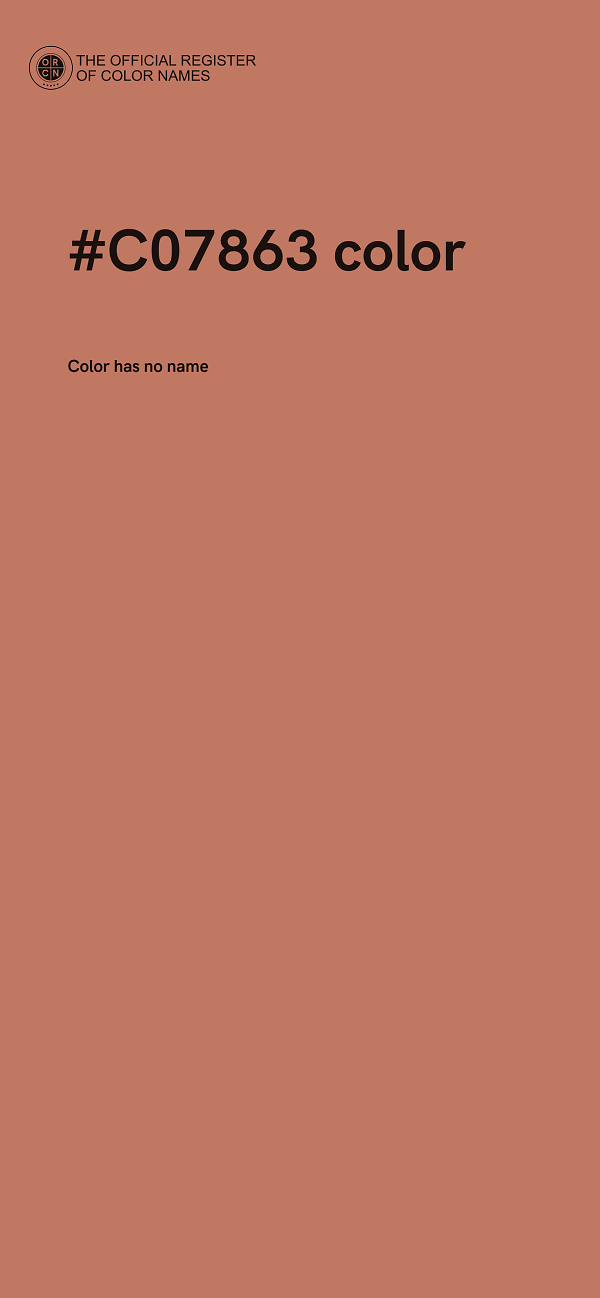#C07863 color image