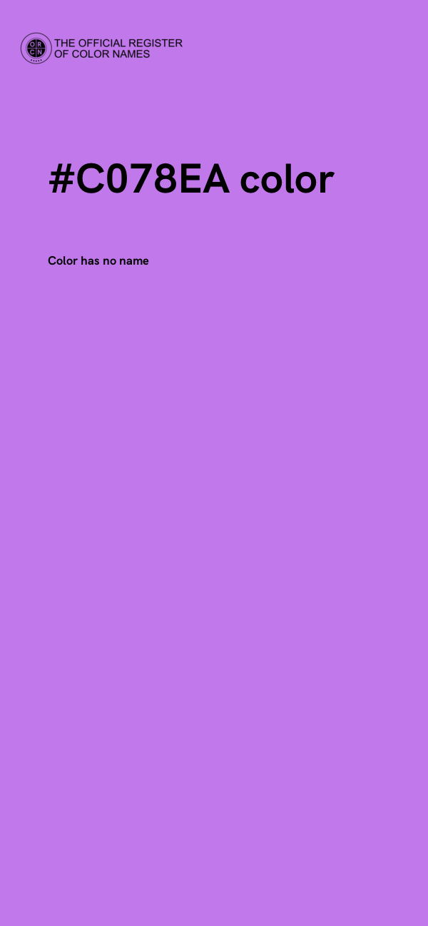 #C078EA color image