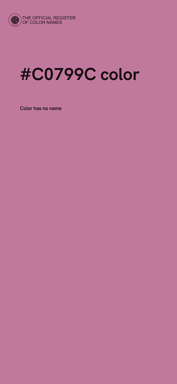 #C0799C color image