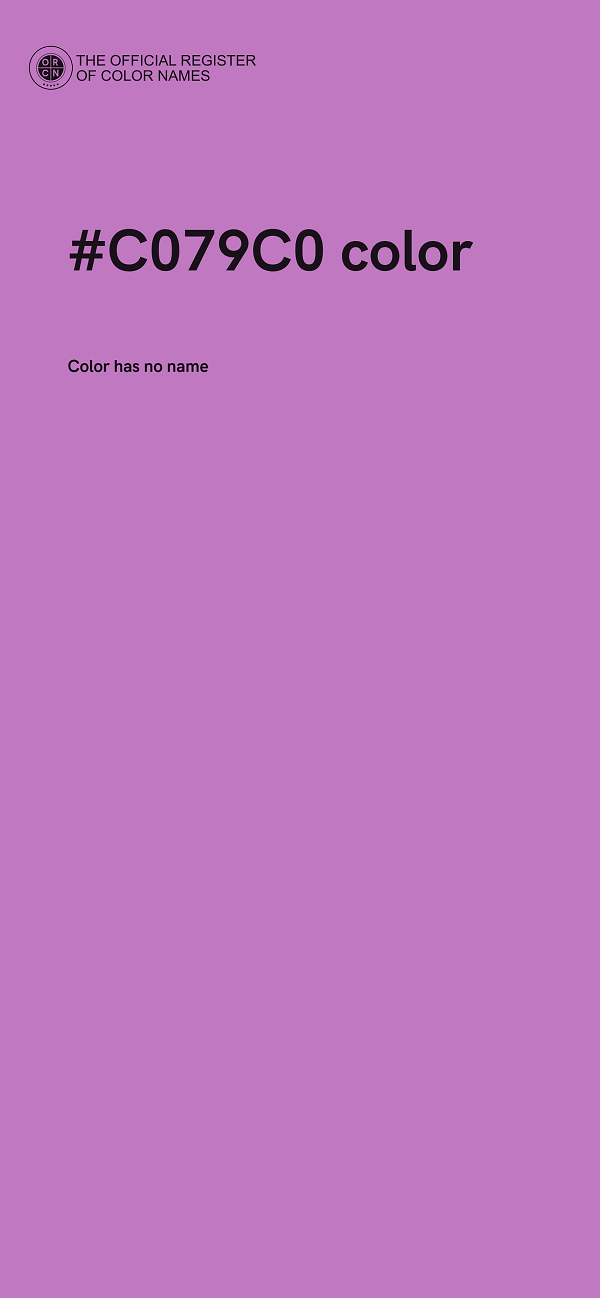 #C079C0 color image