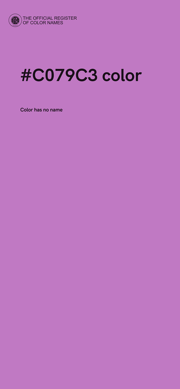 #C079C3 color image