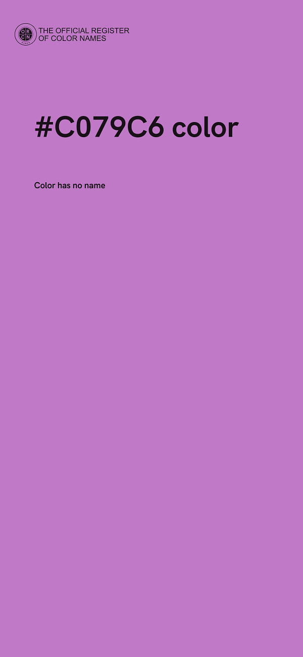 #C079C6 color image