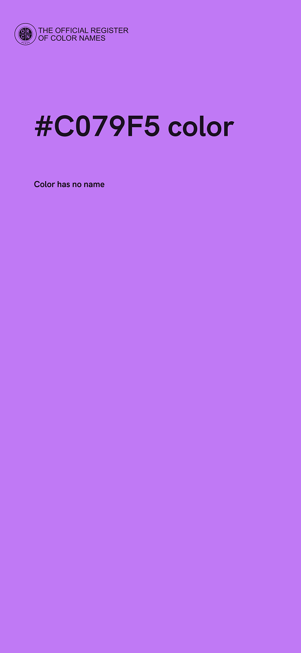 #C079F5 color image