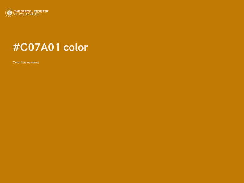 #C07A01 color image