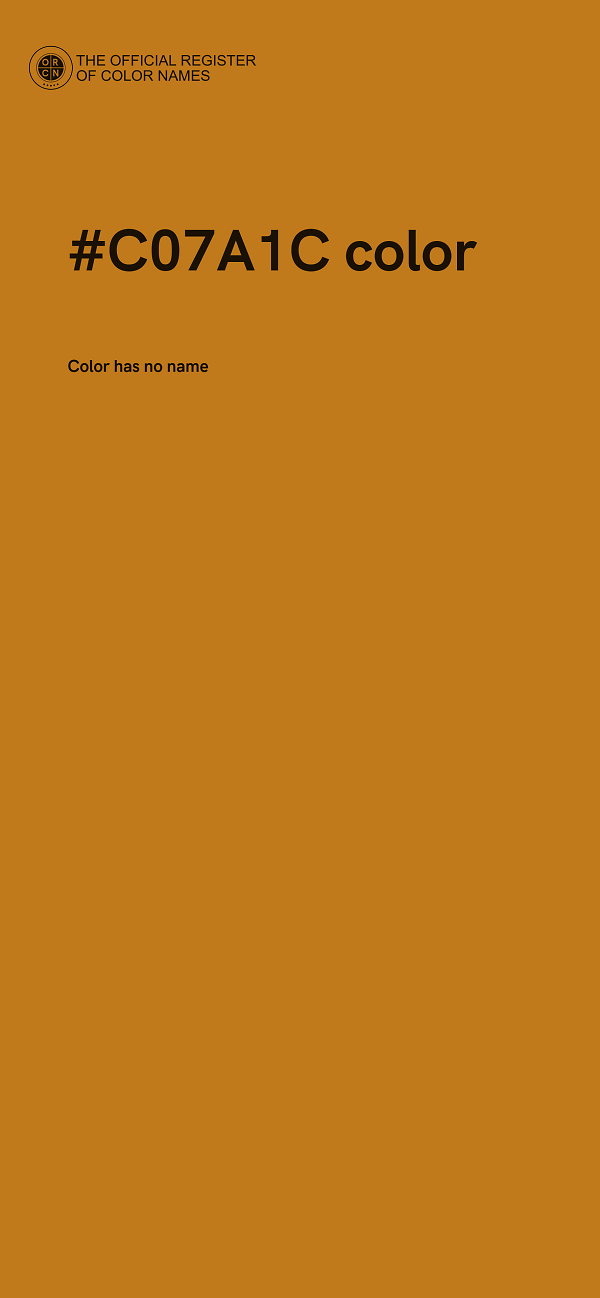 #C07A1C color image