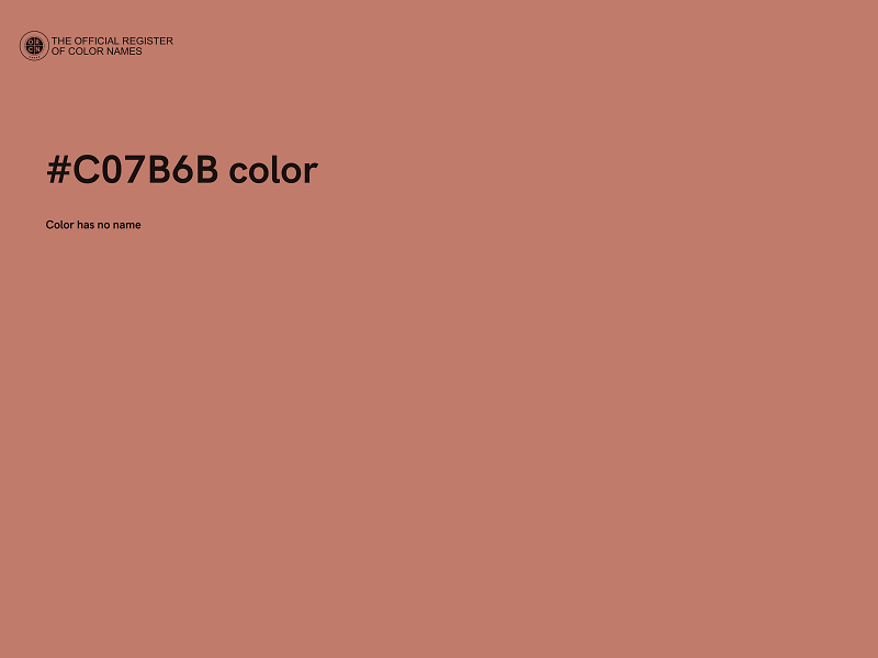 #C07B6B color image