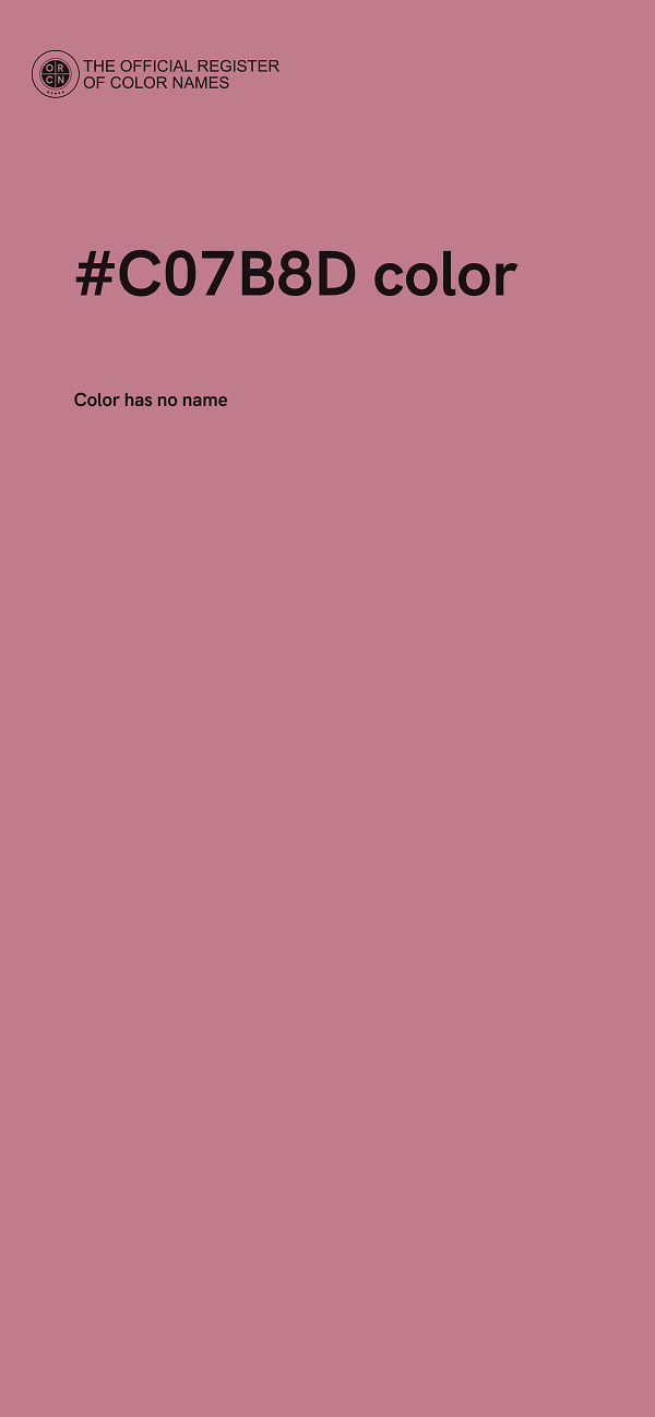 #C07B8D color image