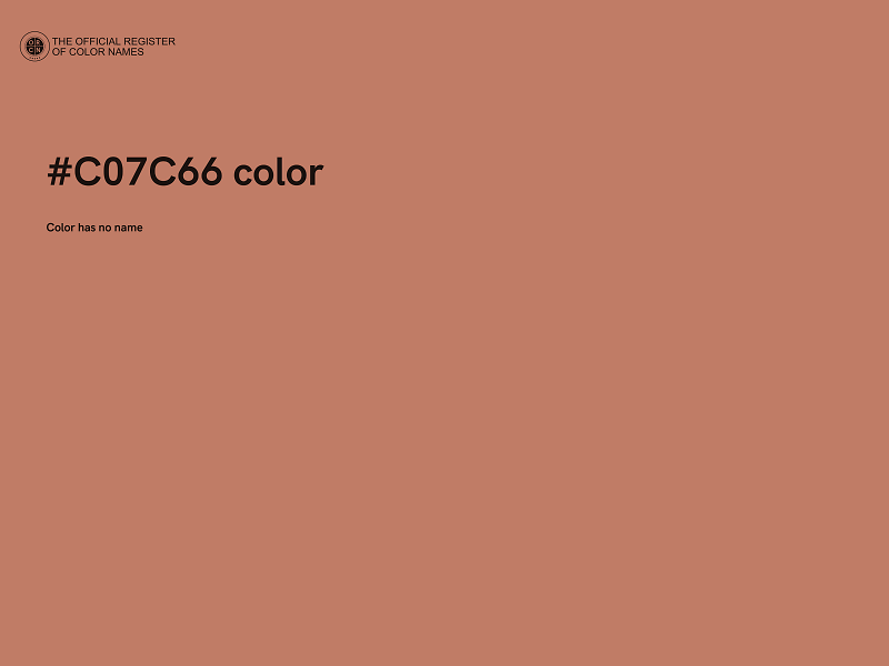 #C07C66 color image