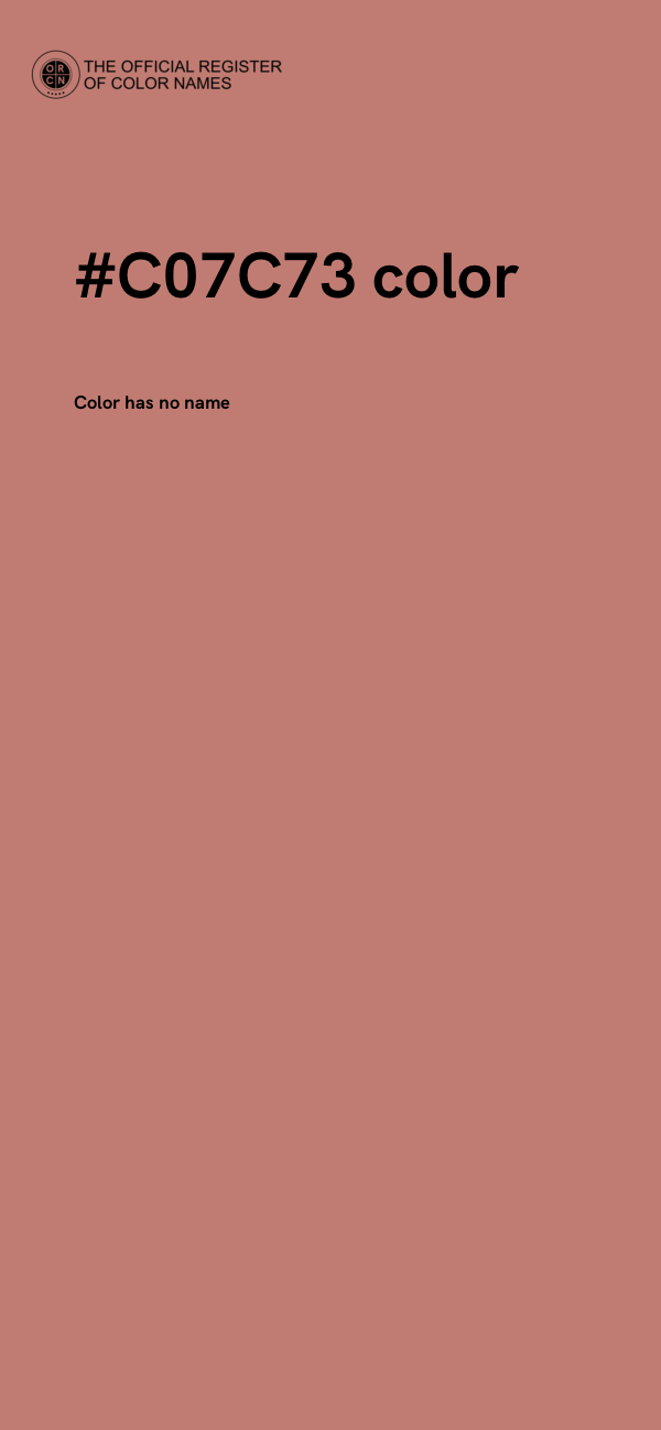 #C07C73 color image