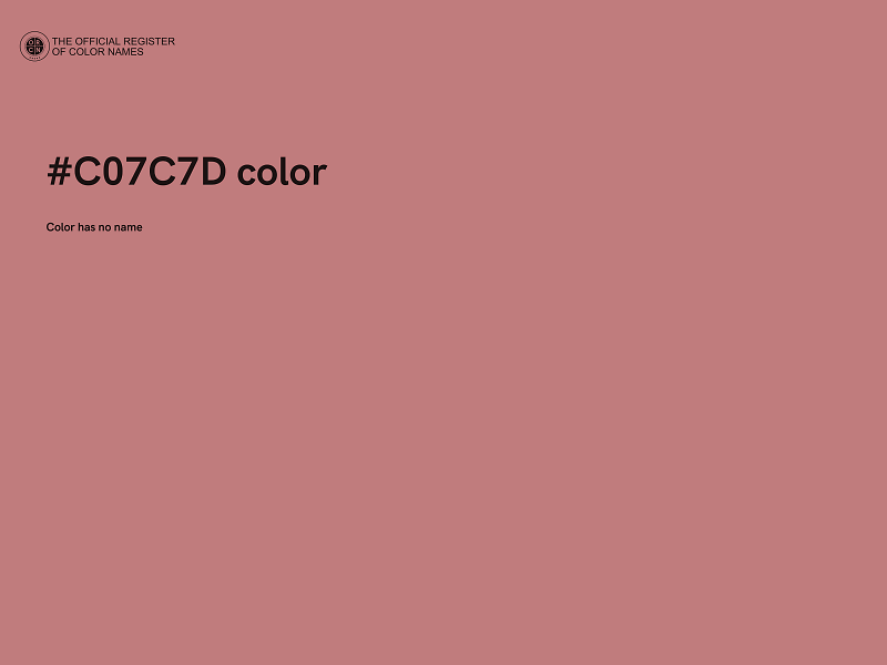 #C07C7D color image