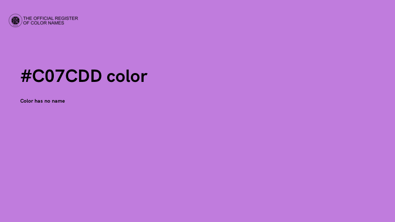 #C07CDD color image