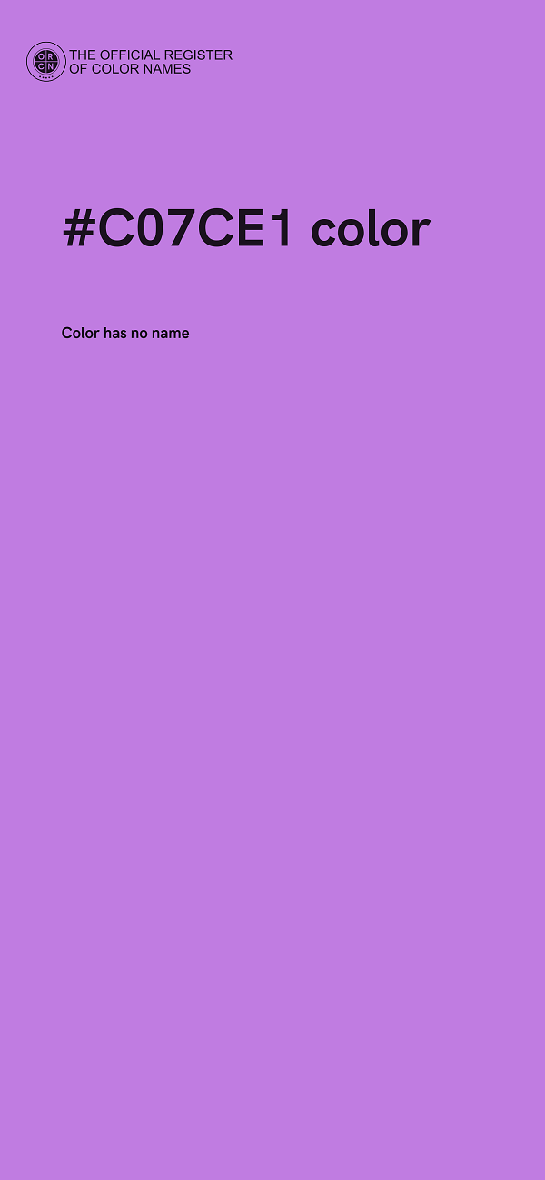 #C07CE1 color image