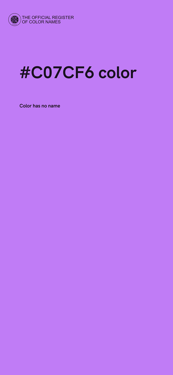 #C07CF6 color image