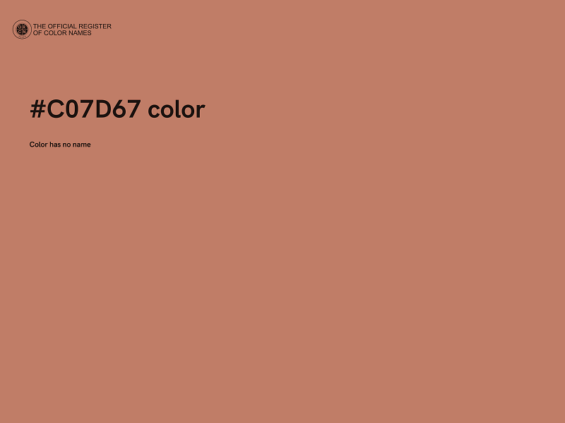 #C07D67 color image