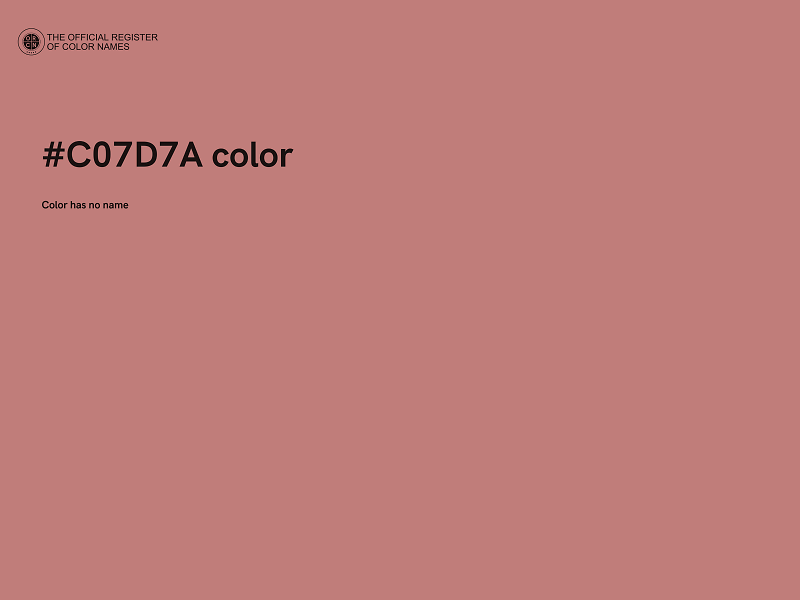 #C07D7A color image