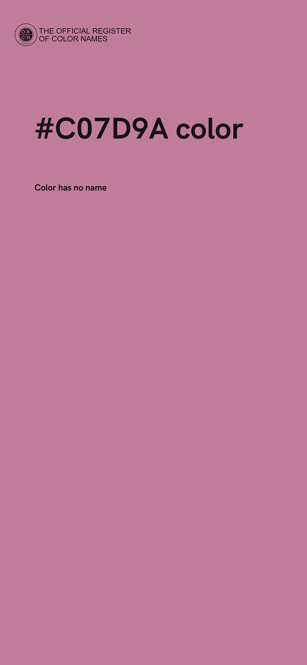 #C07D9A color image