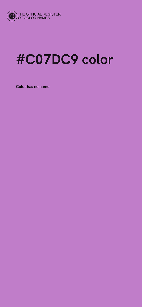 #C07DC9 color image