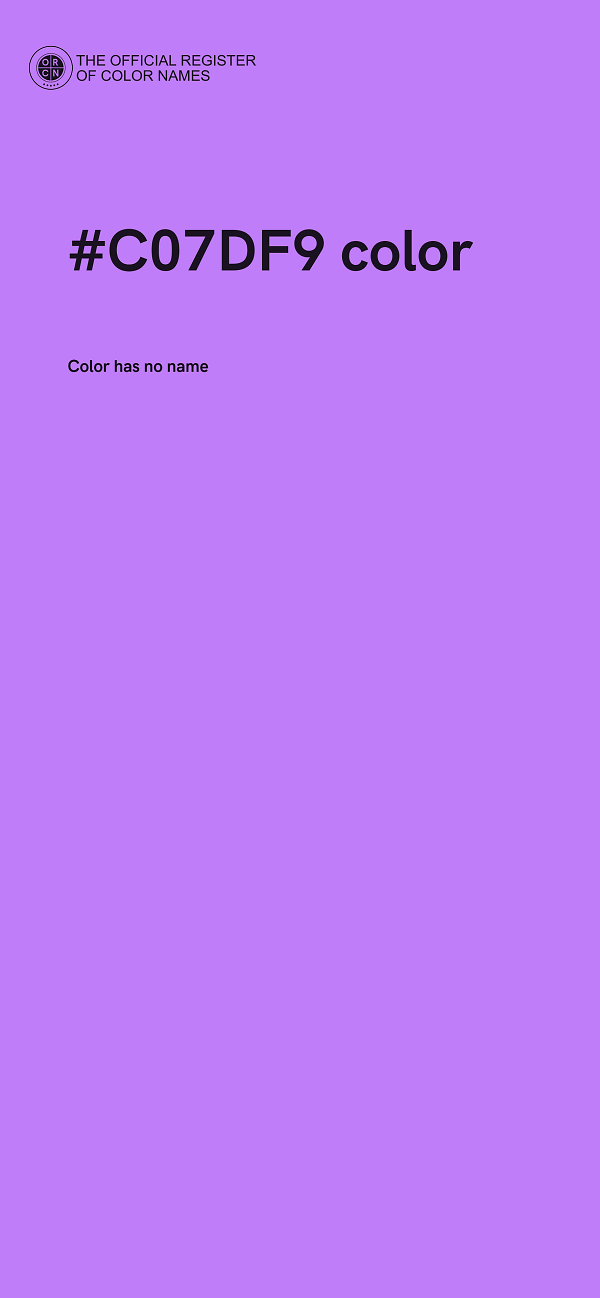 #C07DF9 color image