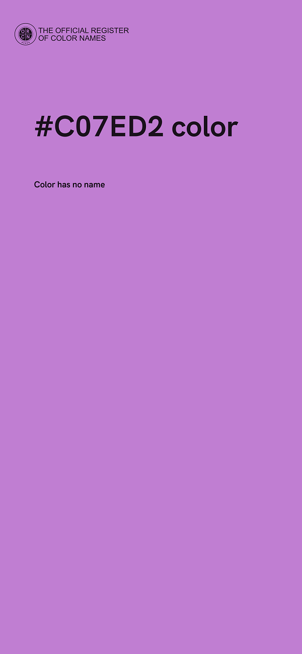 #C07ED2 color image